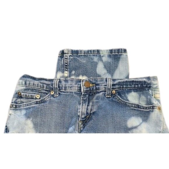 Levi's 524 Bootcut Women's Size 9 Blue Jeans 29x32 Custom Bleached - Picture 2 of 7